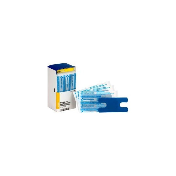 Acme United First Aid Only FAE-3030 SmartCompliance Refill Knuckle Metal Detectable Bandages, Blue, 20/Box FAE-3030 - main